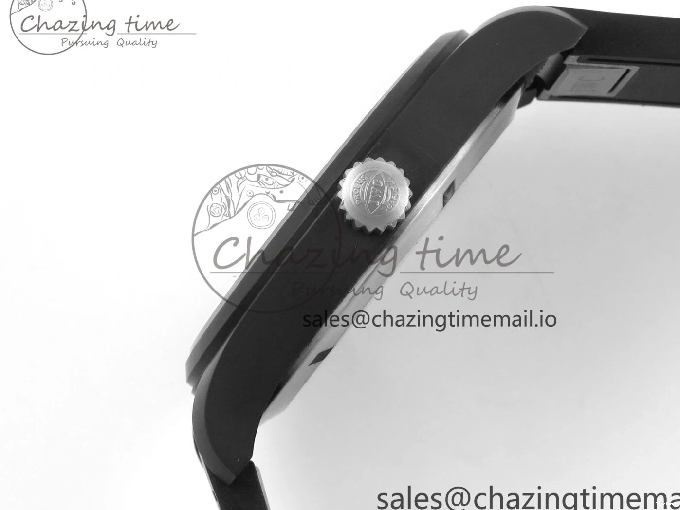 MIROTIME 0117 TravelReady Pilot IW326905 Black Aces M+F 1:1 Best Edition White Dial on Black Rubber Strap MY 7000